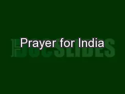 Prayer for India