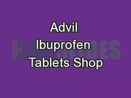 Advil Ibuprofen Tablets Shop