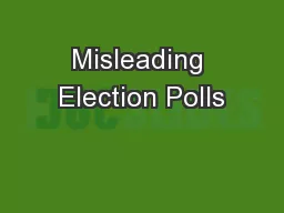 Misleading Election Polls
