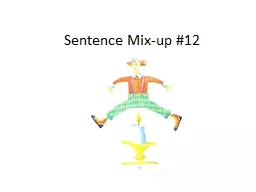 Sentence Mix-up #12