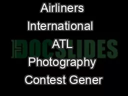 Airliners International  ATL Photography Contest Gener