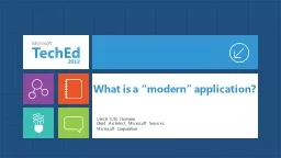 What is a “modern” application?