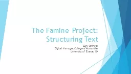 The Famine Project: