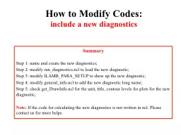 How to Modify Codes: