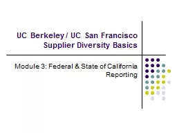 UC Berkeley / UC San Francisco