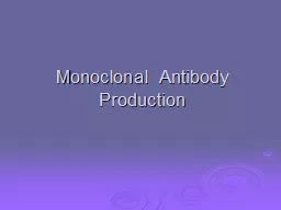 Monoclonal Antibody Production