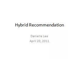 Hybrid Recommendation