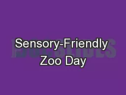 Sensory-Friendly Zoo Day