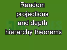 Random projections and depth hierarchy theorems