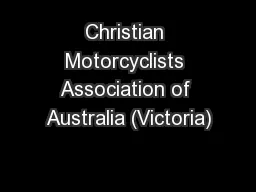 Christian Motorcyclists Association of Australia (Victoria)