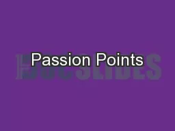 Passion Points