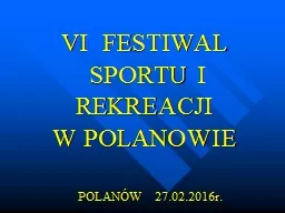 VI  FESTIWAL