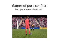 Games of pure conflict