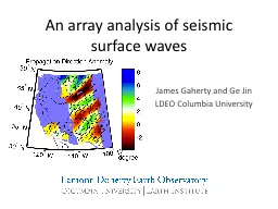 An array analysis of seismic surface waves