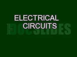 ELECTRICAL   CIRCUITS