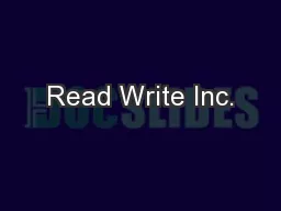 Read Write Inc.