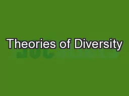 Theories of Diversity