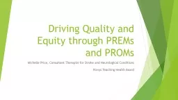Driving Quality and Equity through PREMs and PROMs
