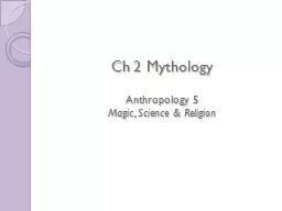 Ch 2 Mythology