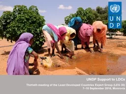 UNDP Support to LDCs