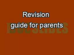 Revision guide for parents