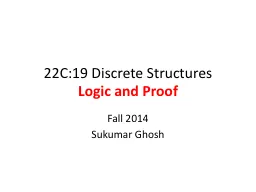 22C:19 Discrete Structures