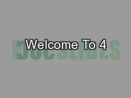 Welcome To 4