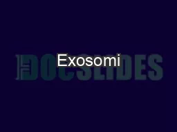 Exosomi