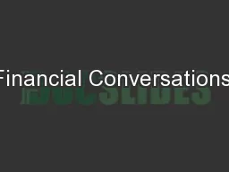 Financial Conversations: