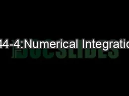 244-4:Numerical Integration