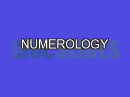 NUMEROLOGY