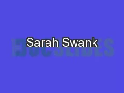 Sarah Swank
