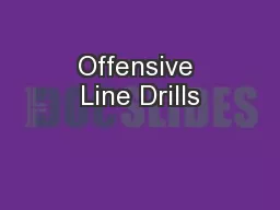 Offensive Line Drills