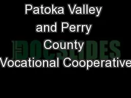 Patoka Valley and Perry County Vocational Cooperative