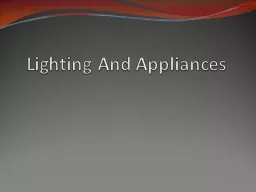 Lighting And Appliances