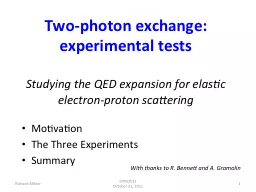 Two-photon exchange: