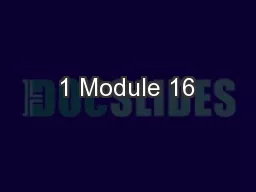1 Module 16