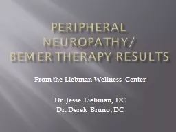 Peripheral neuropathy/