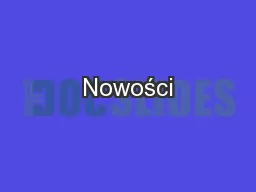 Nowości