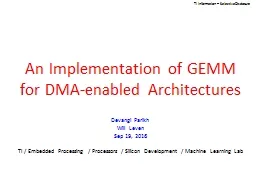 An Implementation of GEMM