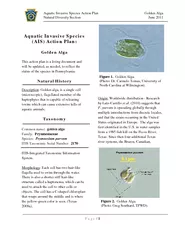 Aquatic Invasive Species Action Plan Golden Alga Natur