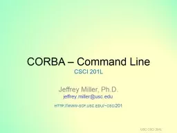 CORBA – Command Line