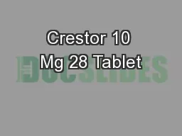 Crestor 10 Mg 28 Tablet