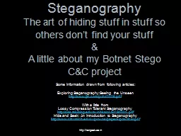 Steganography
