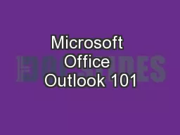 Microsoft Office Outlook 101