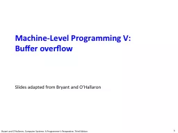 Machine-Level Programming V: