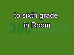 to sixth grade in Room