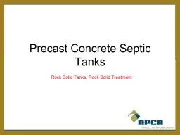 Precast Concrete Septic Tanks