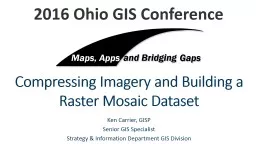 Compressing Imagery and Building a Raster Mosaic Dataset