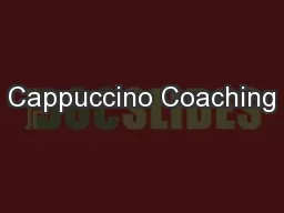 Cappuccino Coaching